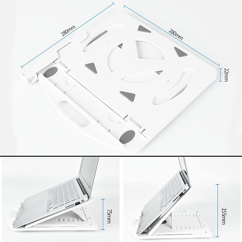 Enhanced Laptop Cooling Stand - Versatile and Efficient - White 11
