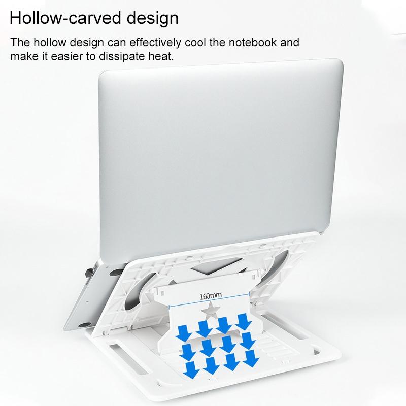Enhanced Laptop Cooling Stand - Versatile and Efficient - White 13