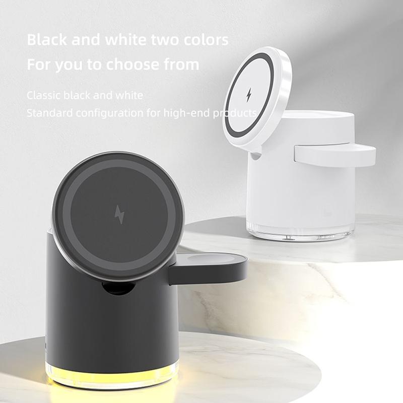 15W 4 In 1 Foldable Magnetic Wireless Charger - White 3