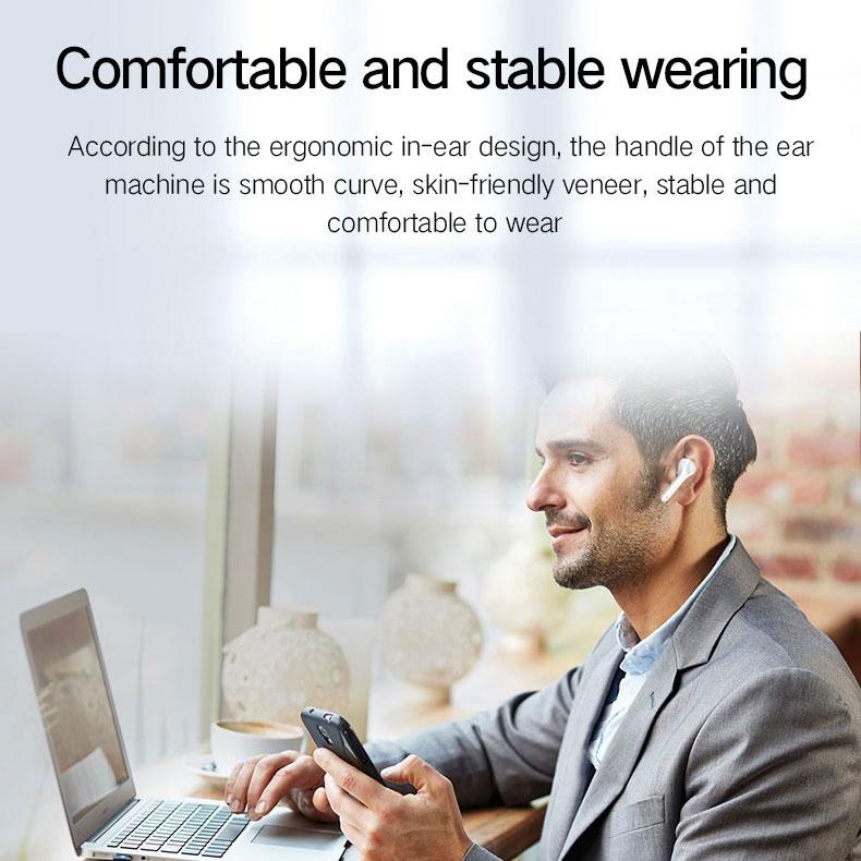 Wireless 3d Stereo Earphones with Bluetooth 5.0 - White 9