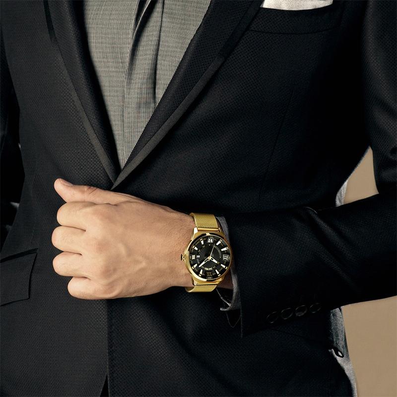 Stylish 30m Waterproof Metal Quartz Men Watch - White 10