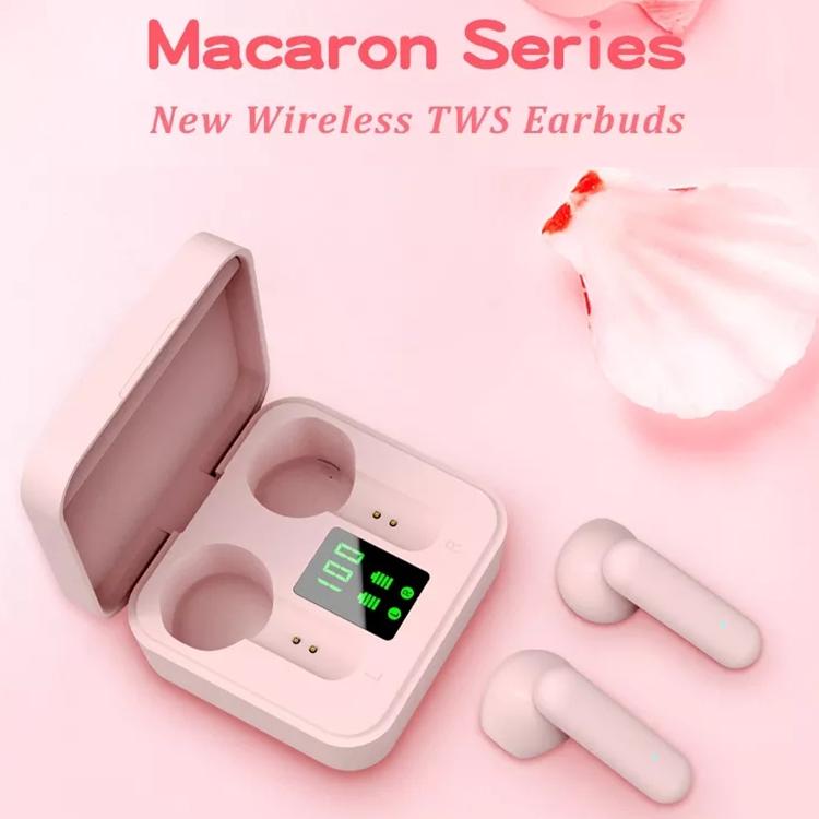 Digital Display Sports Bluetooth Earphones - Semi-in-ear - Ete-16 Tws - White 3