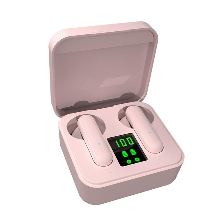 Digital Display Sports Bluetooth Earphones - Semi-in-ear - Ete-16 Tws - White 9