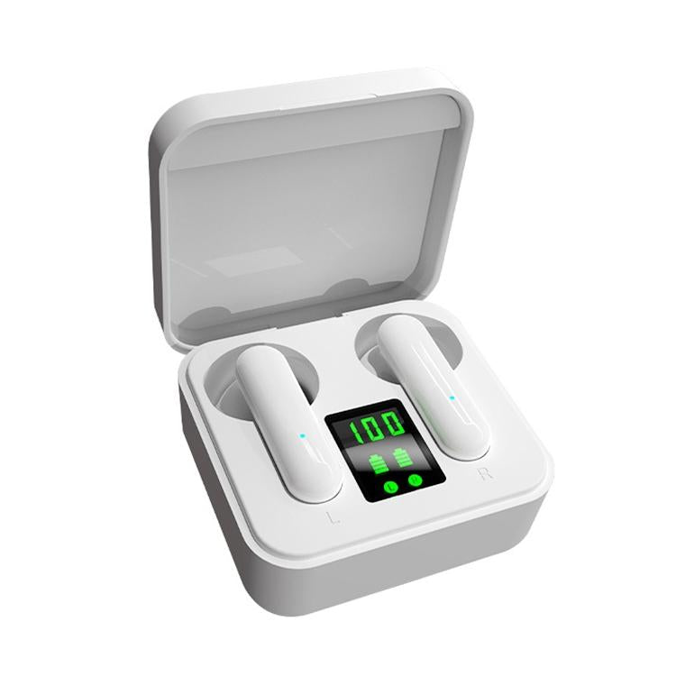 Digital Display Sports Bluetooth Earphones - Semi-in-ear - Ete-16 Tws - White 11