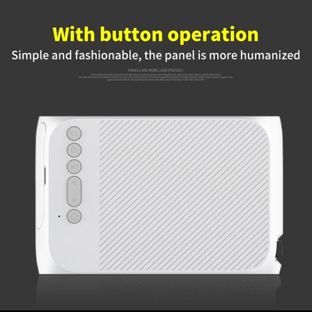 Mini Led Projector Home Theater Supports Hdmi & Av & Sd & Usb - White 12
