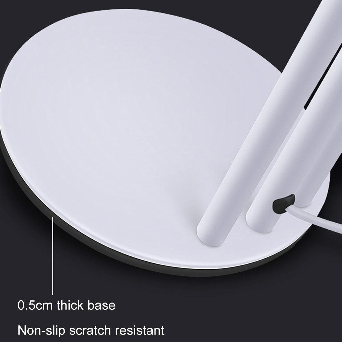 Universal Cell Phone Holder with Selfie Ring Light Microphone Clip & 3-colour Light Adjustment for Studio Recording Live Broadcast Ktv White 7
