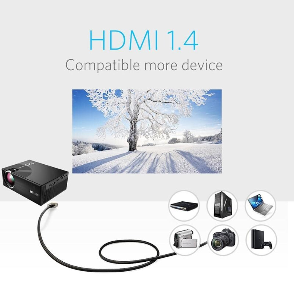 1800 Lumens Hd Wifi Smart Projector - Hdmi / Usb / Vga / Av - White 10