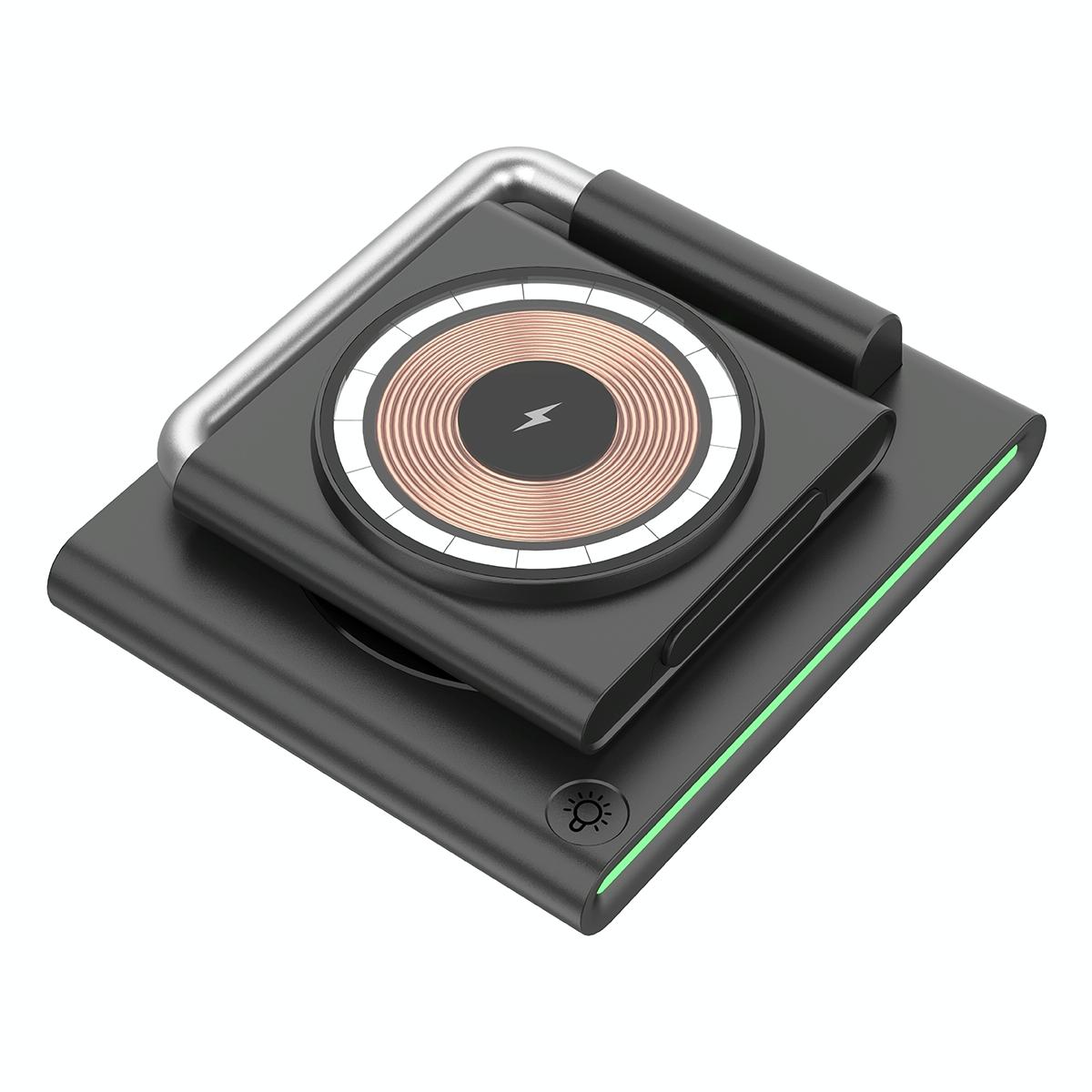 15W Foldable Magnetic Wireless Charger - White 4