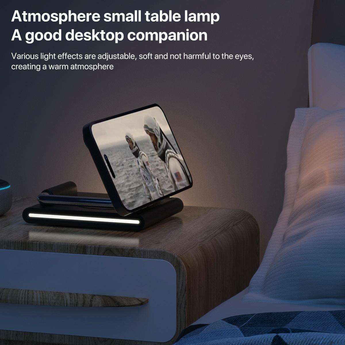 15W Foldable Magnetic Wireless Charger - White 12