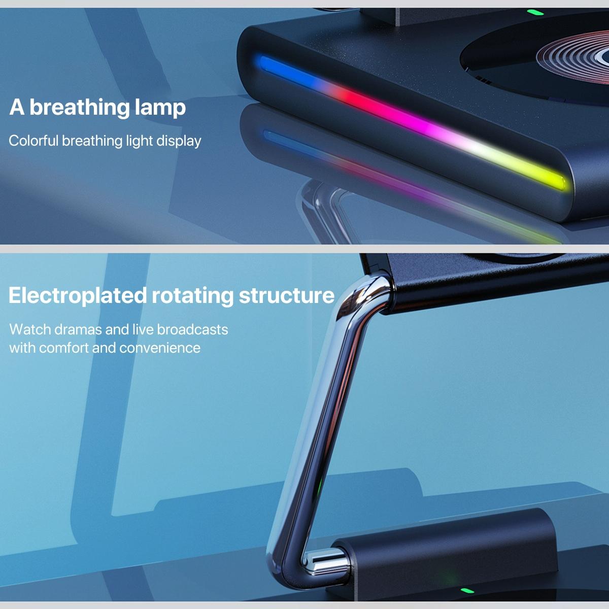 15W Foldable Magnetic Wireless Charger - White 13