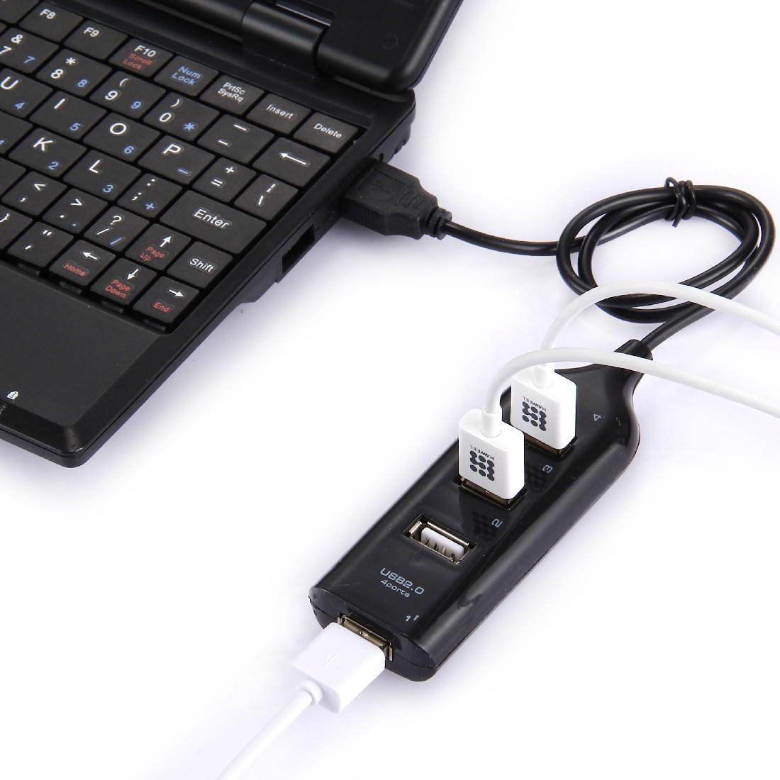 4-Port Usb 2.0 Hub 30Cm Cable Length - White 6