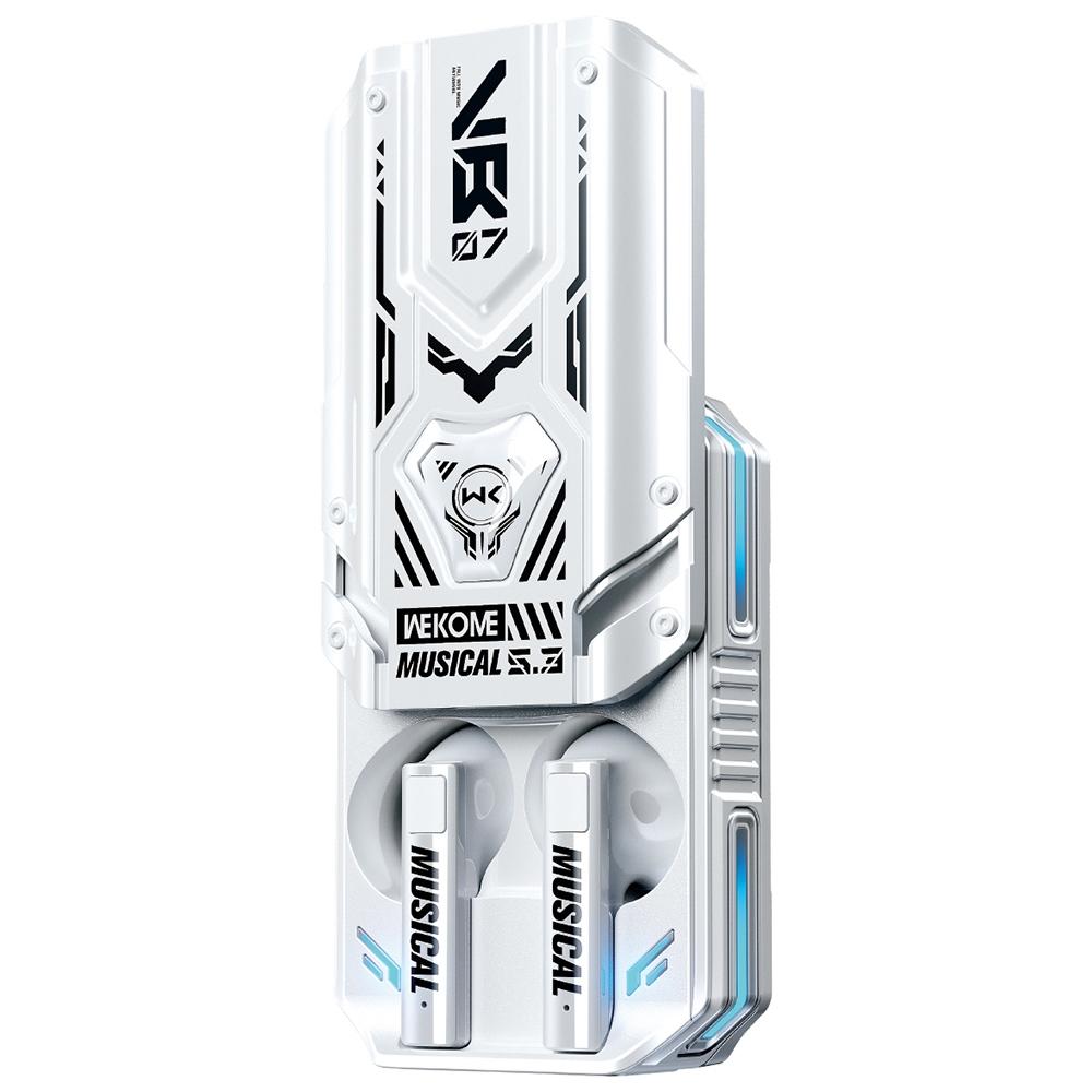 Wireless Mecha Blade Bluetooth Earphones - White 13