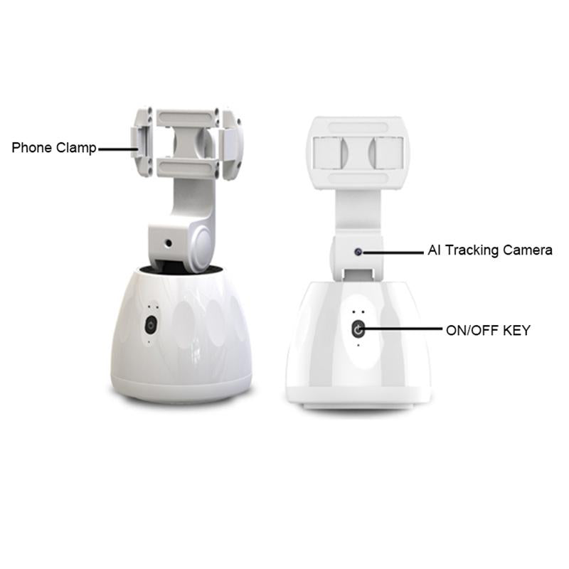 Smart Face Tracking Stabilizer 360-degree Gimbal - White 3