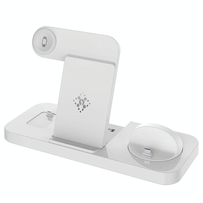 6 In 1 Foldable Vertical Wireless Charger - White 12