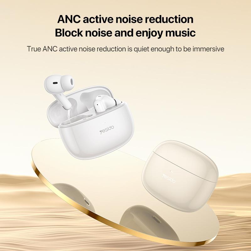Smart Dual Noise Reduction Tws Wireless Earphones - White 3