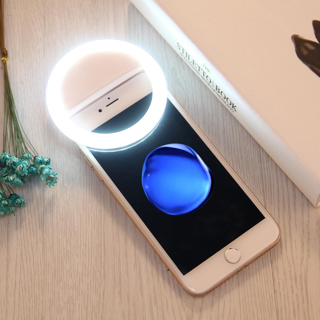 Adjustable Clip Beauty Light for Smartphones - Usb Cable - White 6