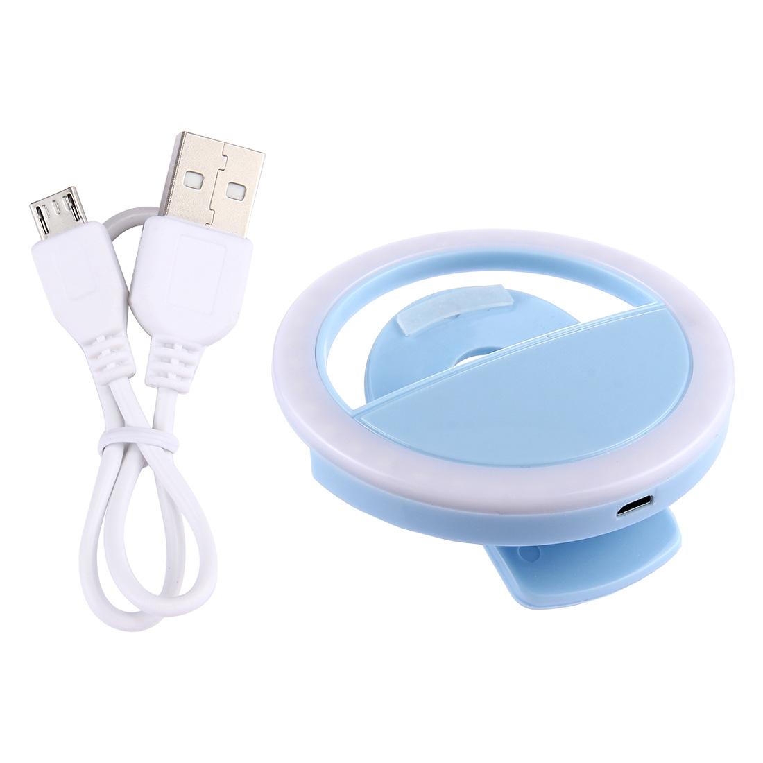 Adjustable Clip Beauty Light for Smartphones - Usb Cable - White 12