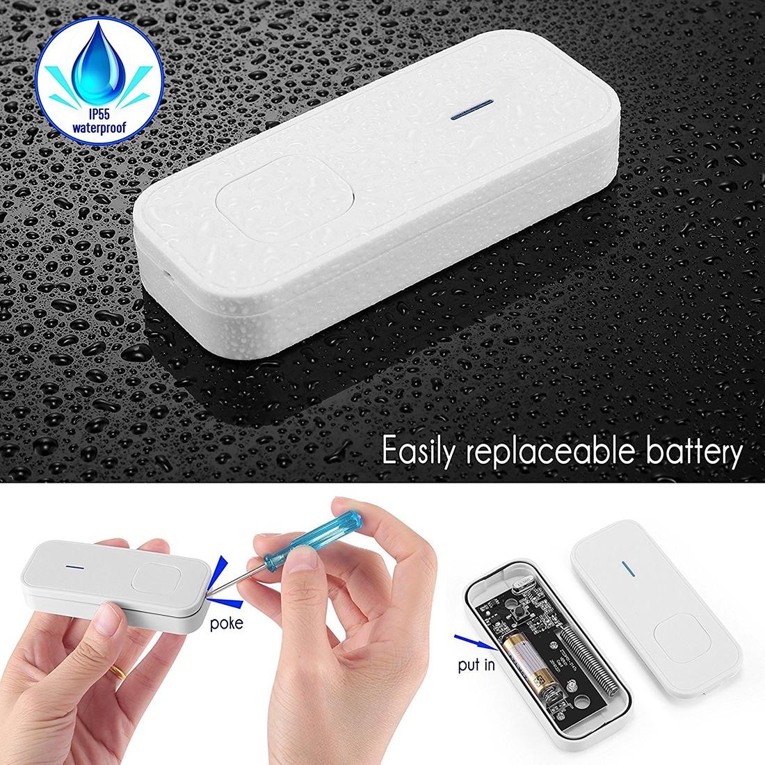 Wireless Waterproof Doorbell Receiver - 110Db 300M Range 53 Music Options 6