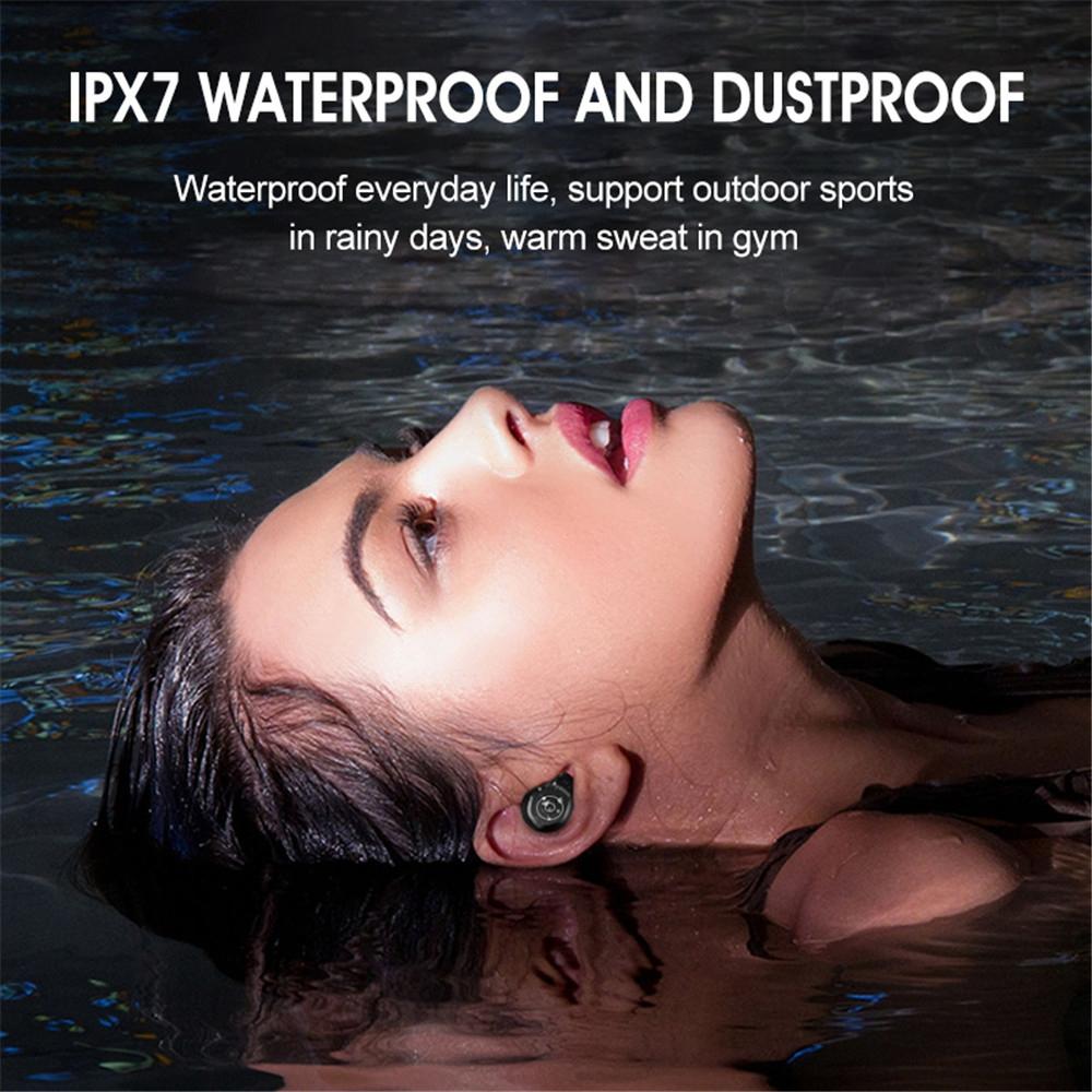 Intelligent Noise Cancelling Bluetooth Earphones with Touch Control and Charging Box - White 8