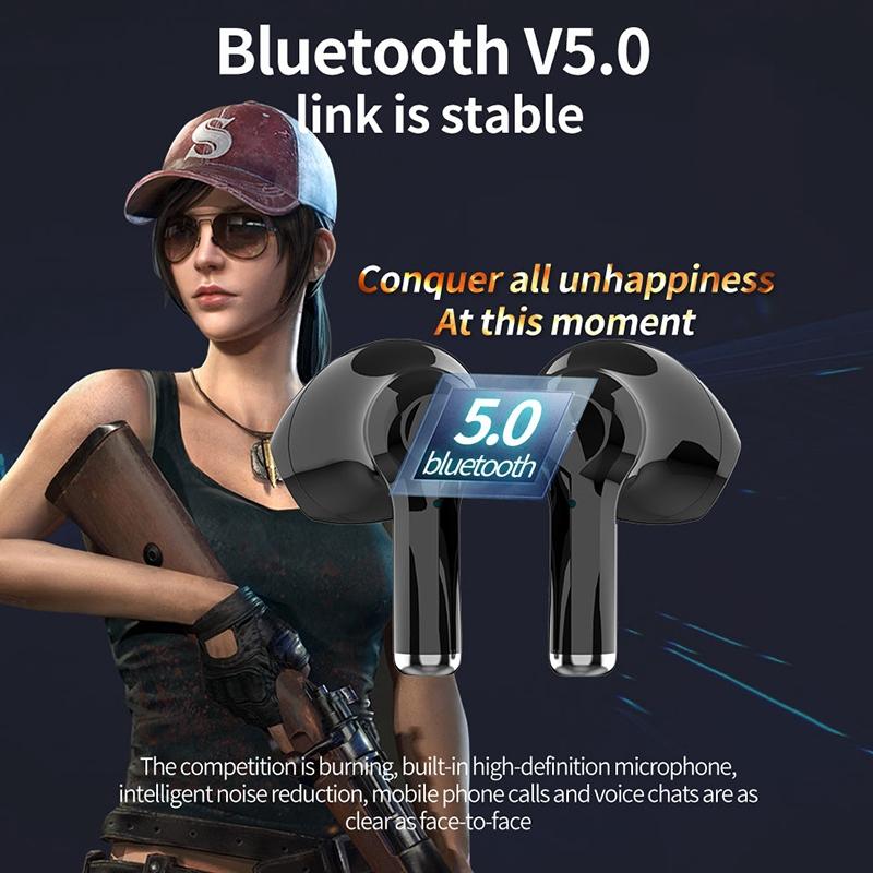 Wireless Bluetooth 5.0 Earbuds with Charging Case - T3 Tws - White 8