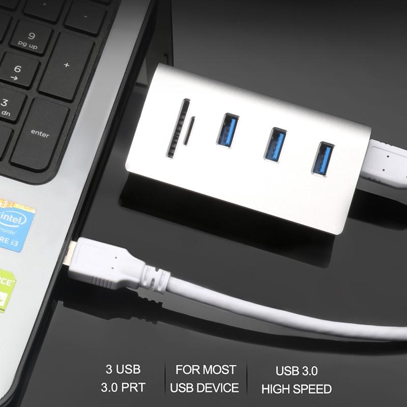 High Speed Usb 3.0 Splitter Hub Adapter White 7