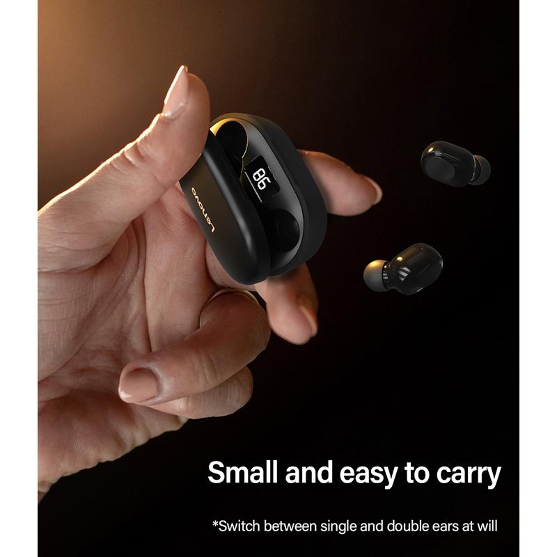 Wireless Bluetooth Earphone with Noise Reduction & Charging Box - Led Display 5