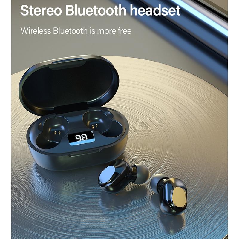 Wireless Bluetooth Earphone with Noise Reduction & Charging Box - Led Display 8