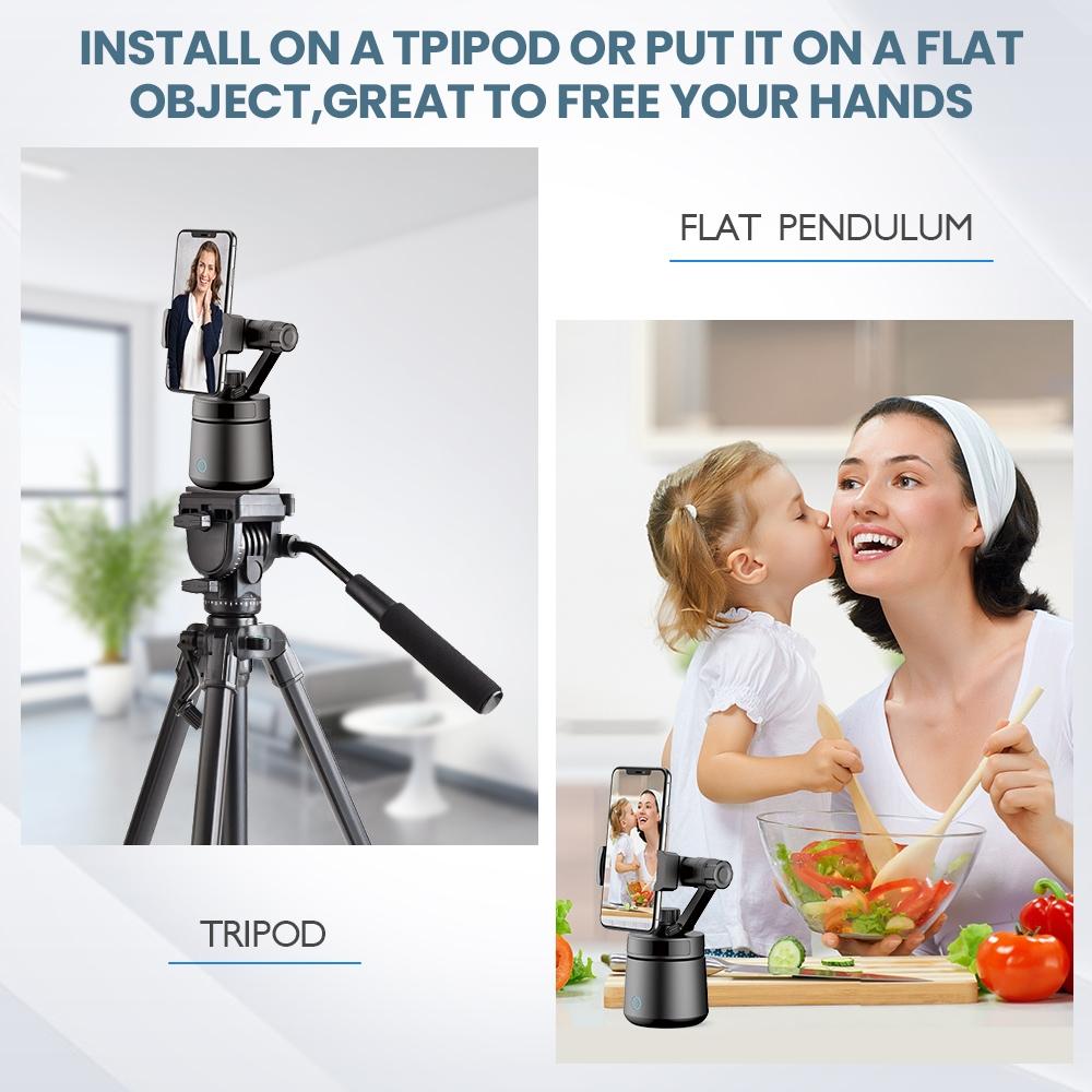 360 Degree Intelligent Tracking Tripod Head - White 4