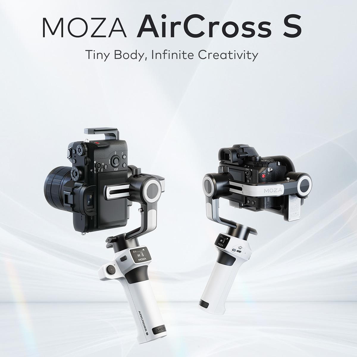 Aircross s 3 Axis Foldable Handheld Gimbal Stabilizer for Dslr Cameras and Smart Phone White 4