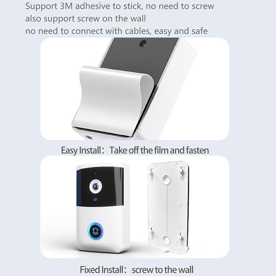 Wireless Security Doorbell With Bidirectional Voice Intercom 5