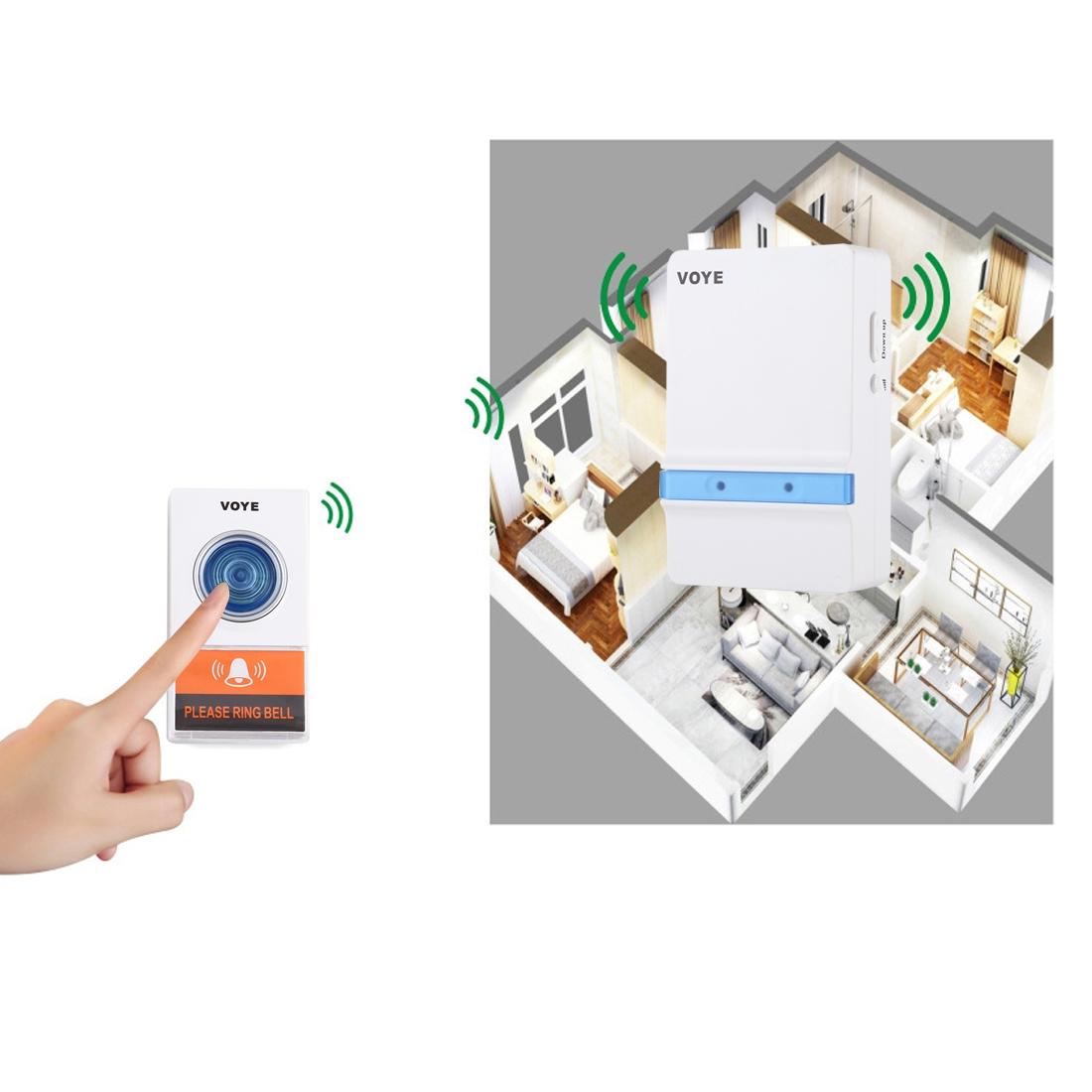Home Music Remote Control Wireless Doorbell With 38 Polyphony Sounds White 11