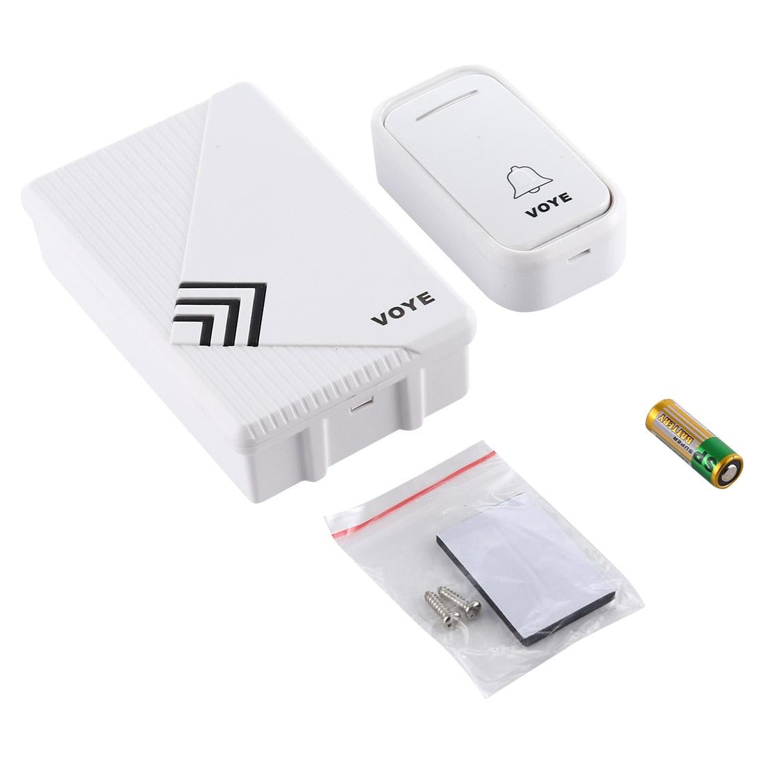 Home Music Remote Control Wireless Doorbell With 38 Polyphony Sounds White 6