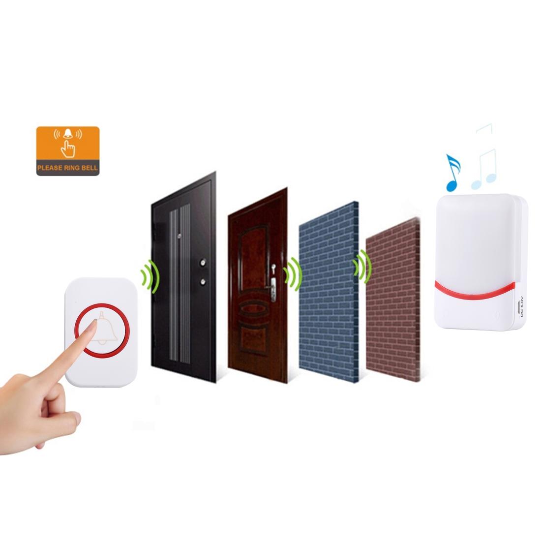 Wireless Doorbell With 38 Ringtones & Flashing Lights - Home Music Remote Control 11
