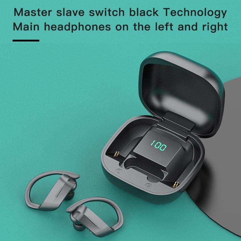 Wireless Bluetooth Earphones with Charging Box and Digital Display - 258 - White 12