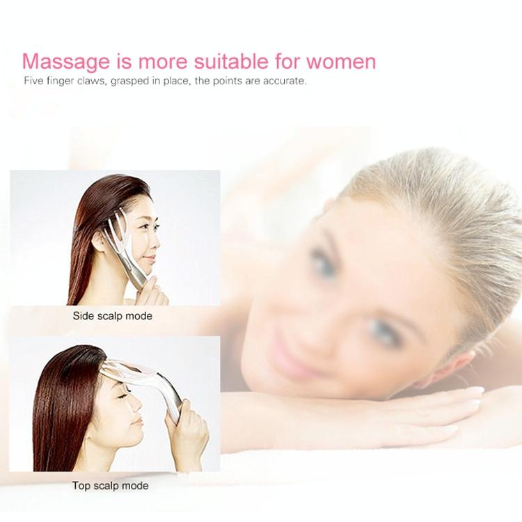 Rechargeable Mini Head Massager Comb White 8
