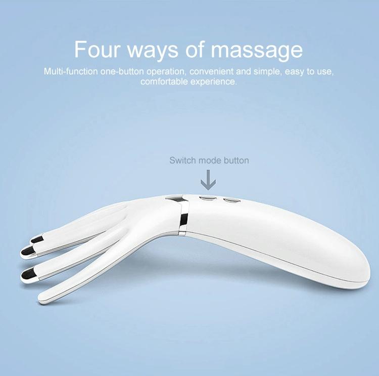 Rechargeable Mini Head Massager Comb White 10