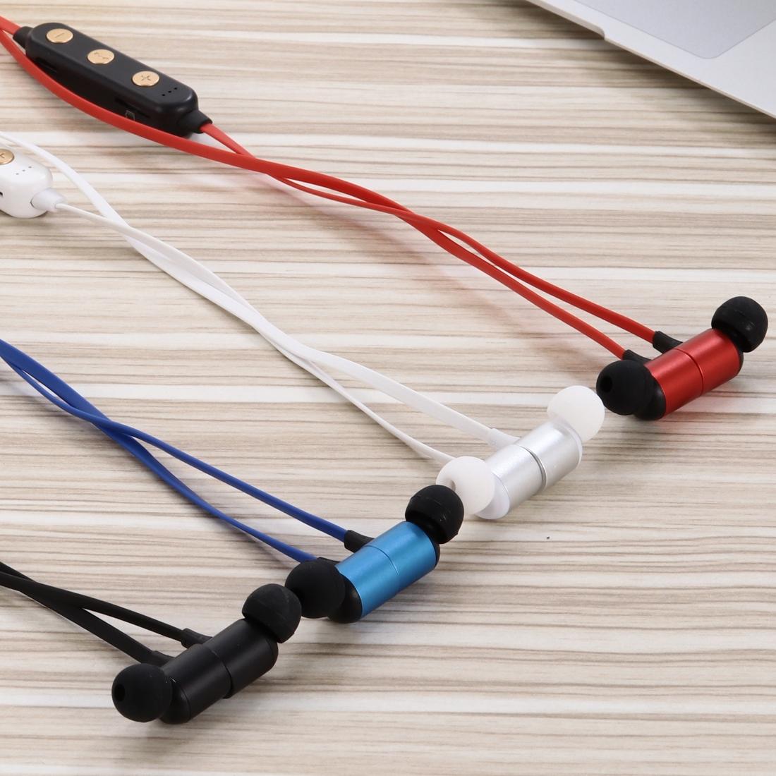 Wireless Magnetic Headphones with Tf Card Support - Portable - White 6