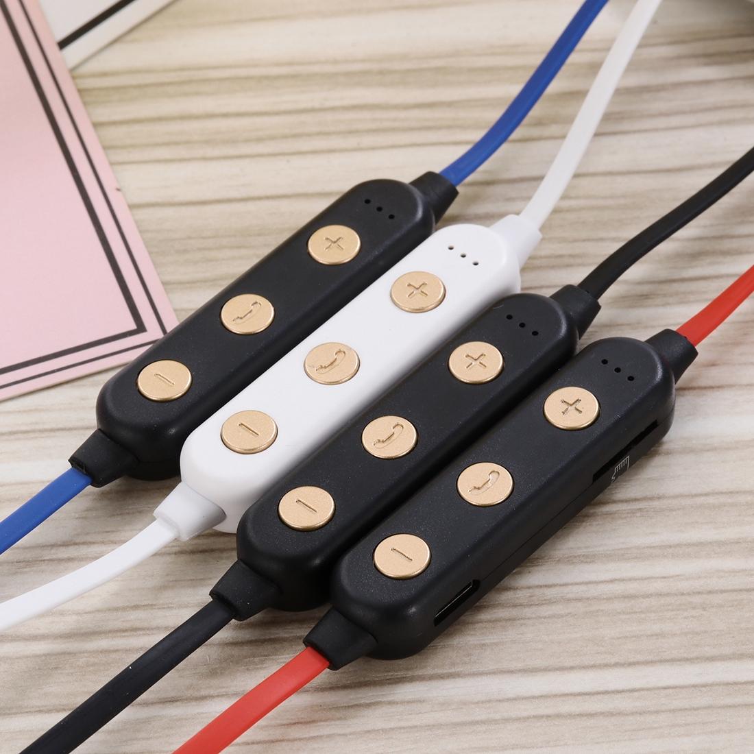 Wireless Magnetic Headphones with Tf Card Support - Portable - White 9
