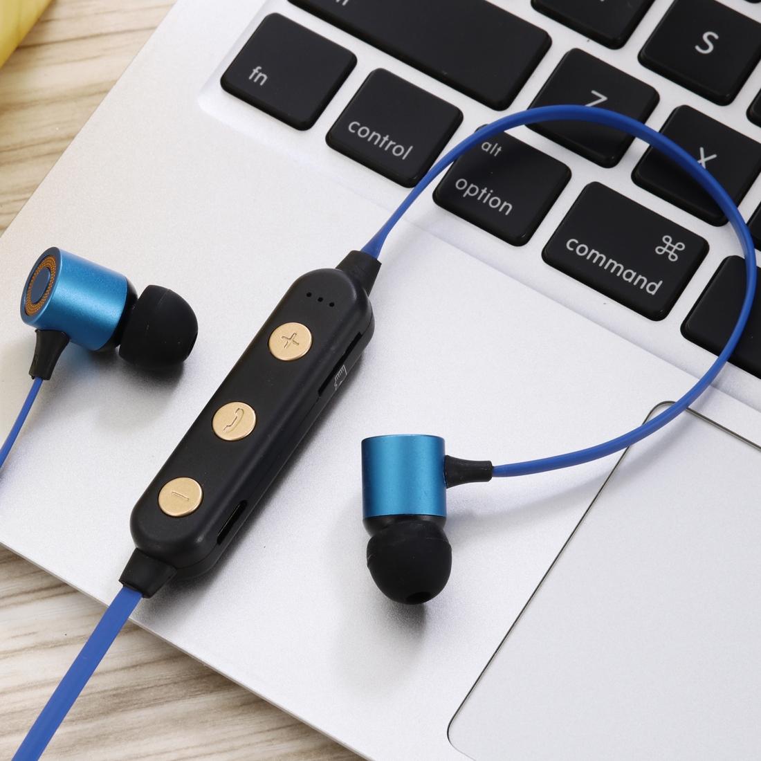 Wireless Magnetic Headphones with Tf Card Support - Portable - White 13