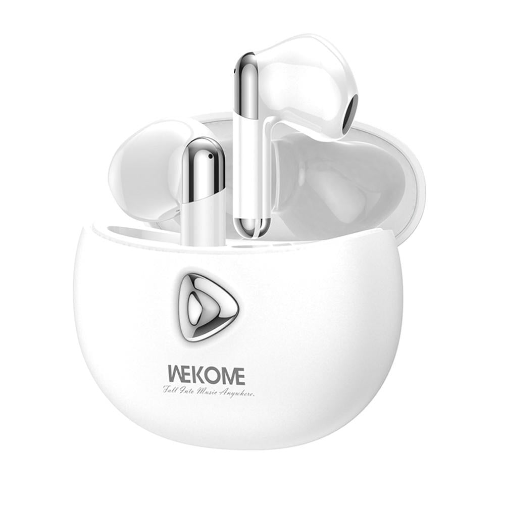 Wireless Noise-canceling Earphones - Wk V53 Dot Colour Series - White