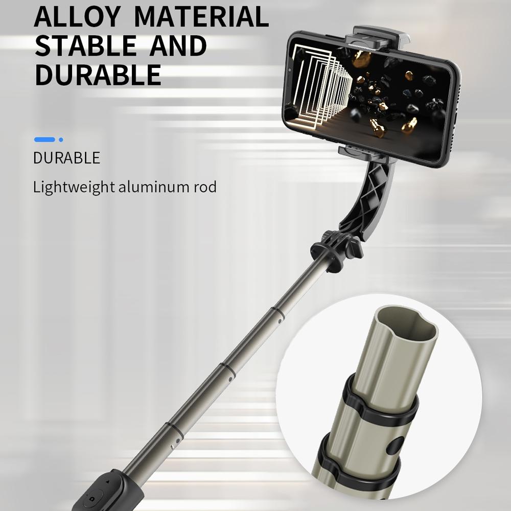 Bluetooth Gimbal Stabilizer with Remote and Tripod - White 6