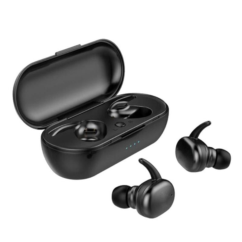 Waterproof Touch Wireless Bluetooth Earphones + Charging Box - White 12