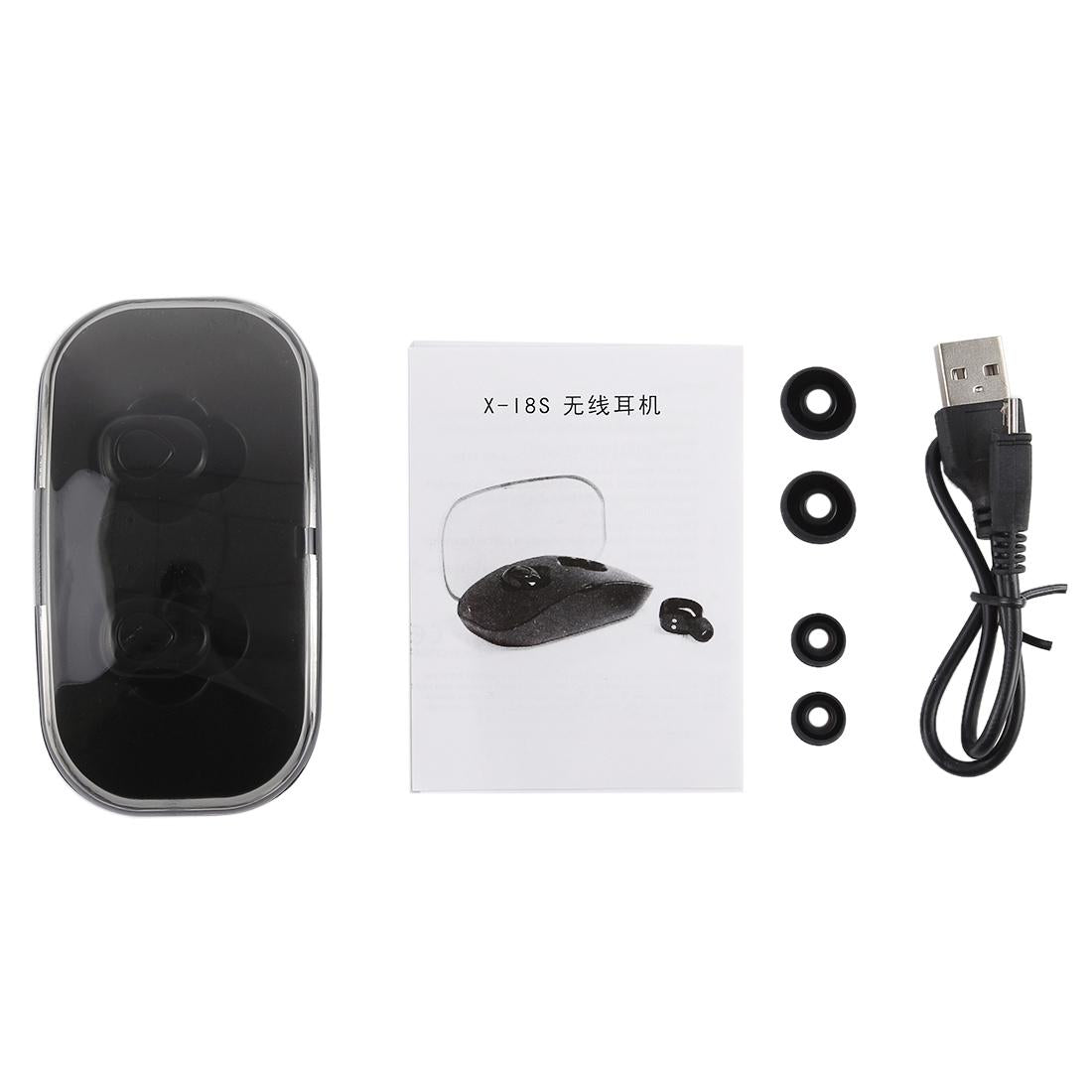 Portable In-ear Bluetooth Earphone with Charging Box - X-i8s - White 11