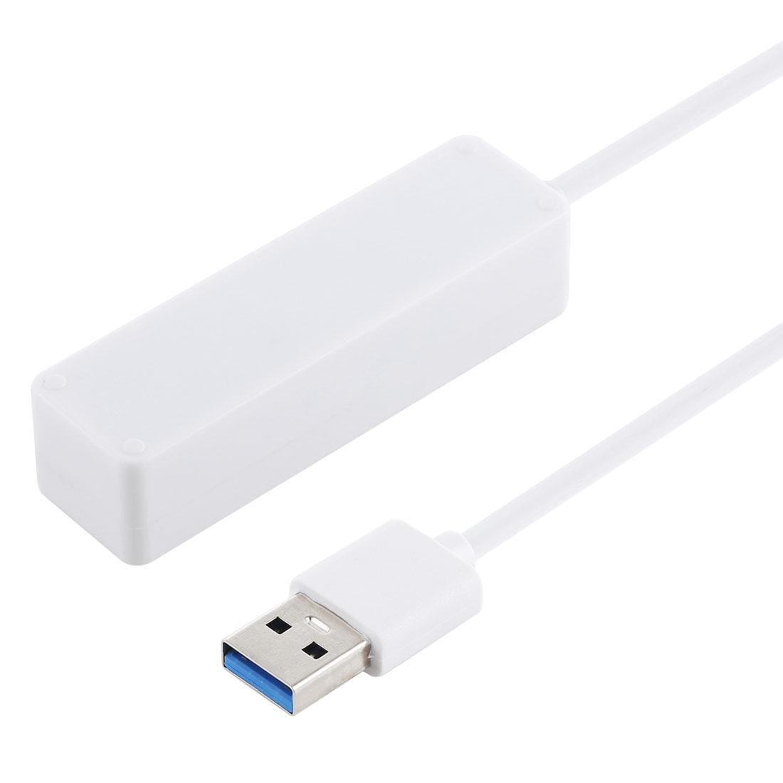 2-In-1 Usb 3.0 Hub Converter + 3X Usb Ports 26Cm Cable White 3