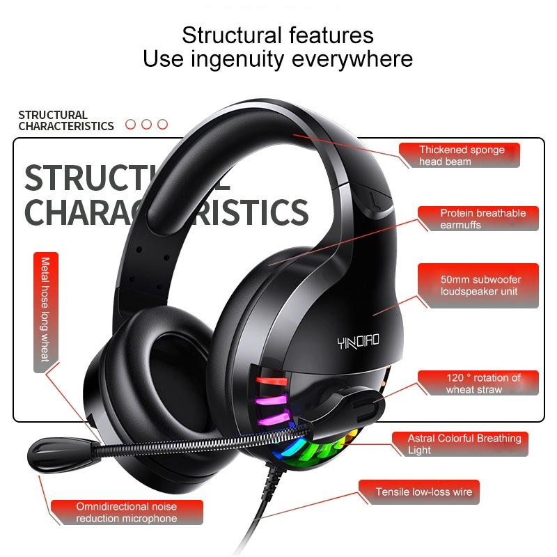 Usb Gaming Headset With Mic White 8