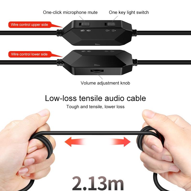 Usb Gaming Headset With Mic White 9