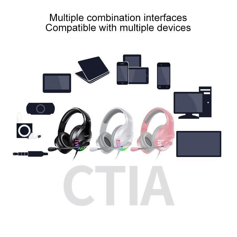 Usb Gaming Headset With Mic White 13
