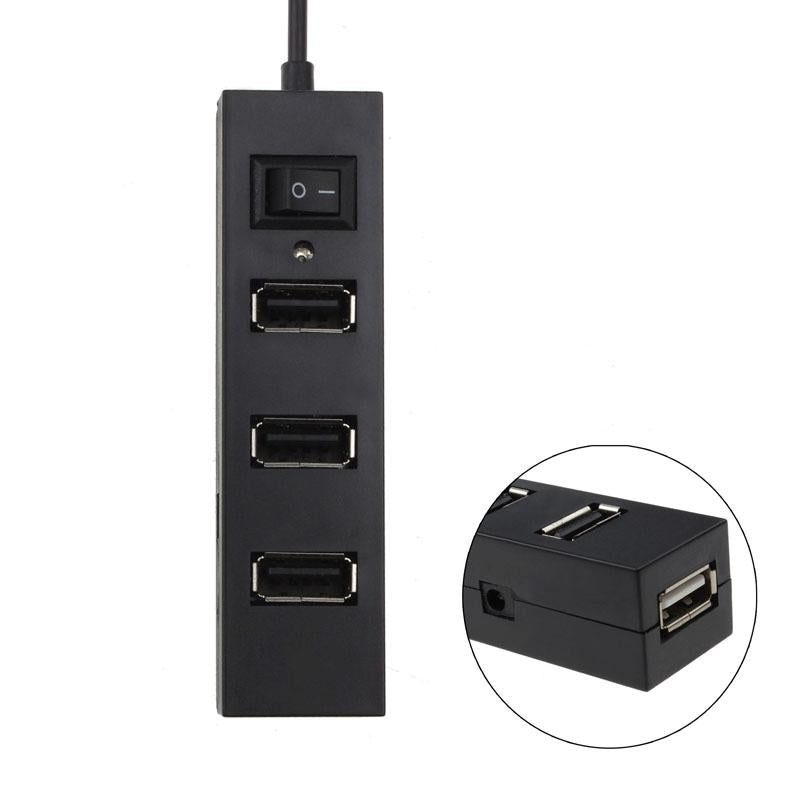 4-Port Usb 2.0 Hub With Switch - White 11