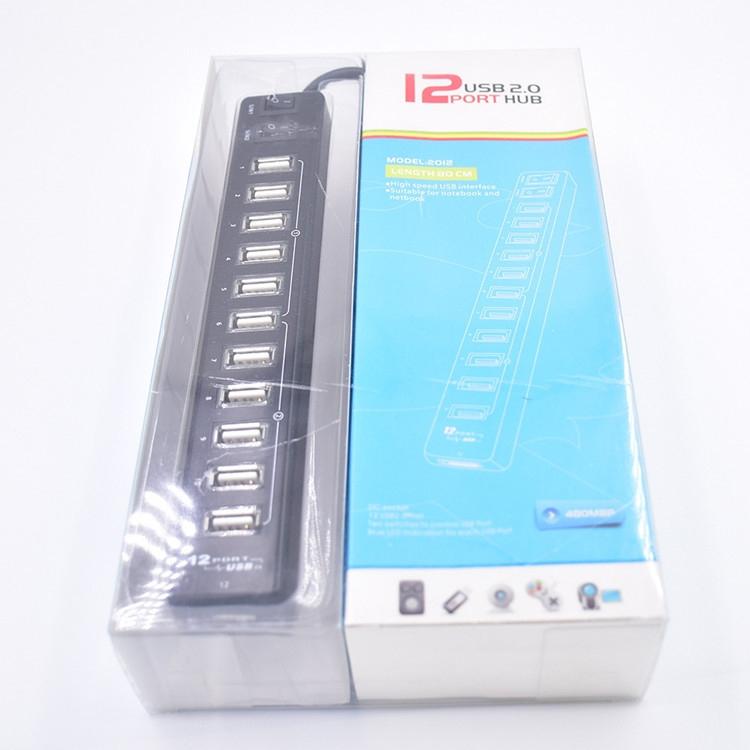 12-Port Usb 2.0 Hub For Laptops And Netbooks - White 4