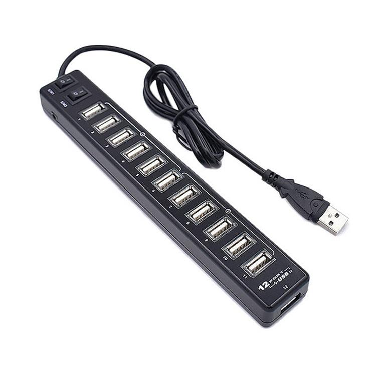 12-Port Usb 2.0 Hub For Laptops And Netbooks - White 8